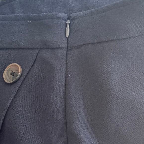 BANANA REPUBLIC Navy Blue Side Button Detail Mini Skirt Women's Sz 4 - Picture 9 of 9